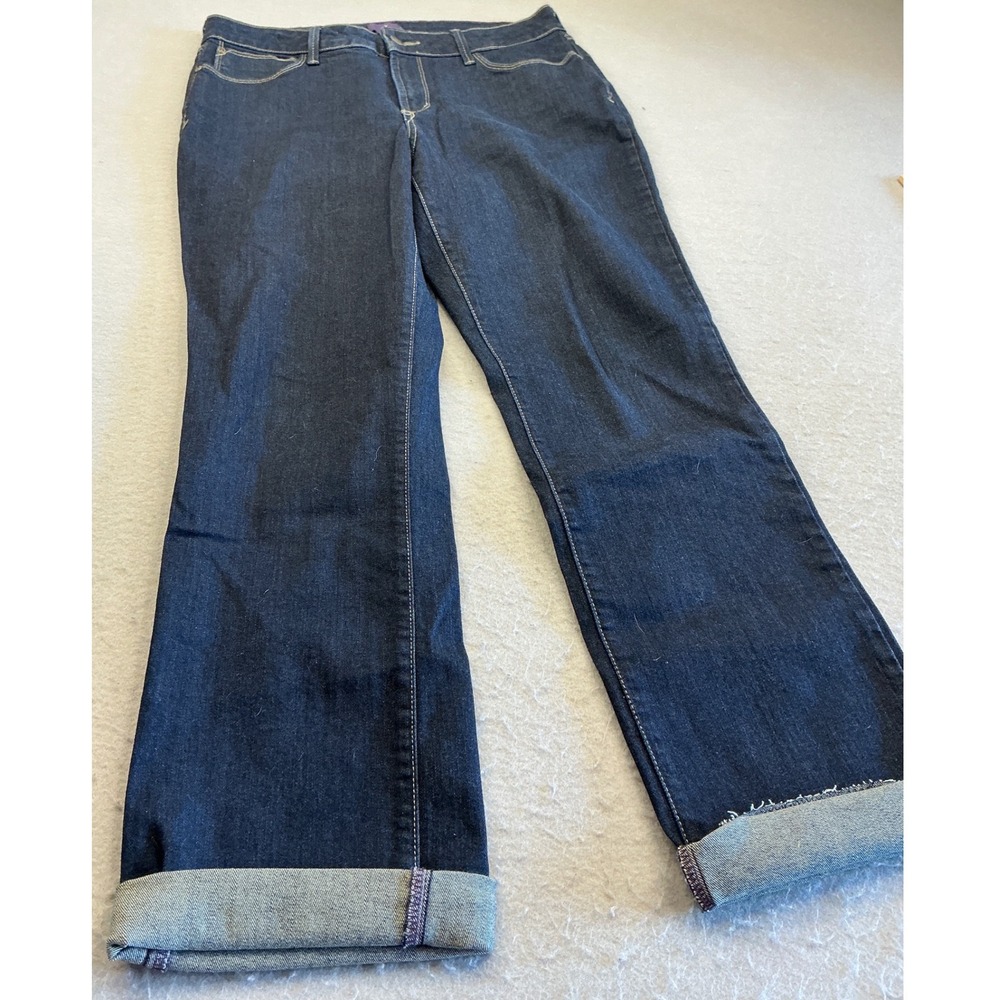 Dark Wash Straight Leg Jeans Indigo Blue Size 10 Made in USA
